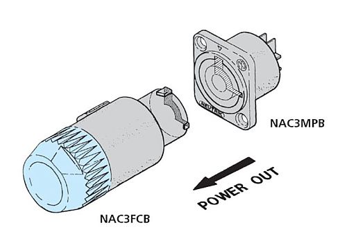 Neutrik NAC3MPA-1 Панельный разъем PowerCon.